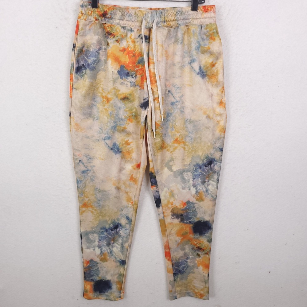 Scotch & Soda Joggers Mens Large Multi Tie Dye Abstract Drawstring Trousers